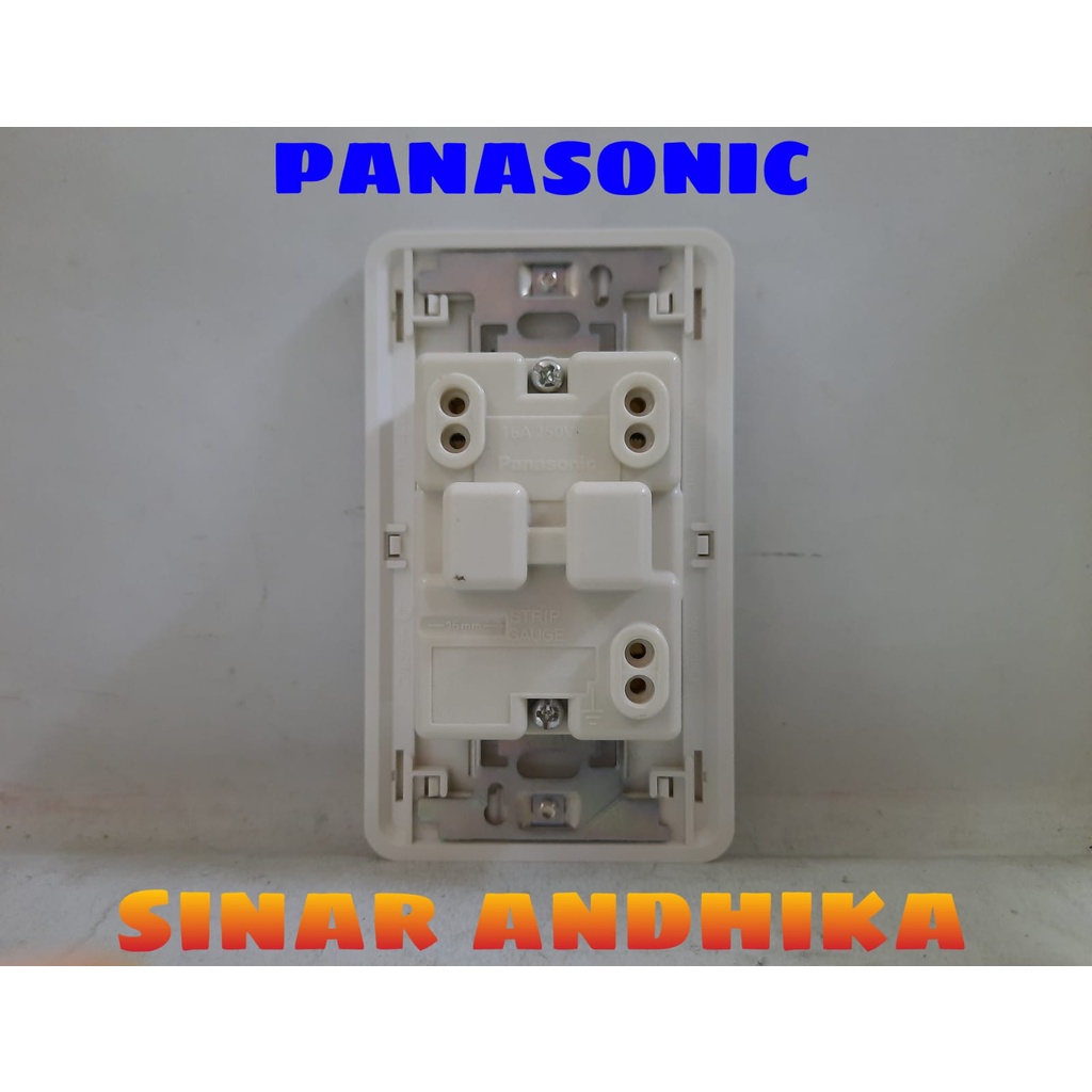 STOP KONTAK (CP) + FRAME PUTIH A MODE PANASONIC WZJ 1781W+WZJ 1121W