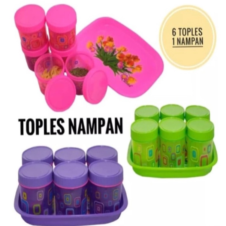 nampan Calista Tonam Toples Kue BESAR ZUMBO Set 7 in 1