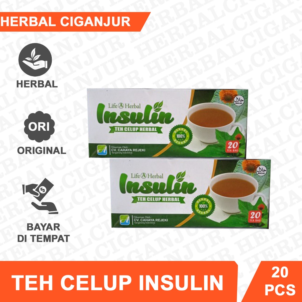 Teh Herbal Teh Celup Herbal Daun Insulin Life A Herbal Isi 20 pcs