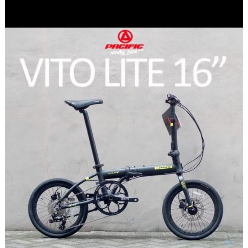 Sepeda Lipat 16 Inch Pacific Vito Lite 12Speed Hydraulic