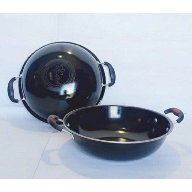 WAJAN ENAMEL GIONEE 34 cm -  Anti LENGKET Dan GOSONG