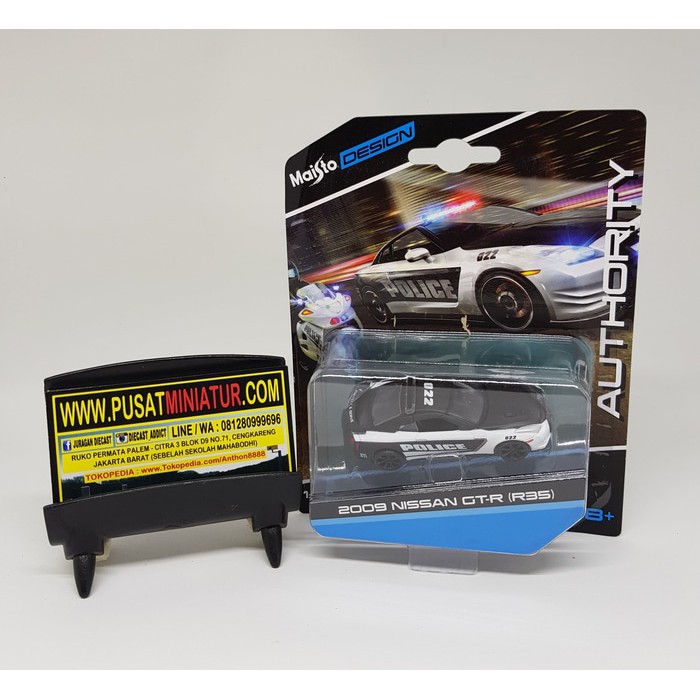 2009 NISSAN GT-R (R35) - SKALA 1:64 - MAISTO DESIGN AUTHORITY (DIECAST-MINIATUR)