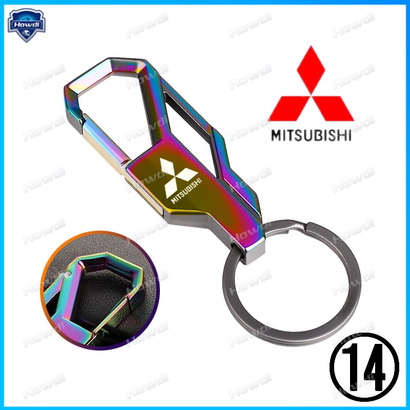 Set Gantungan Kunci Metal Kreatif Dengan logo Mitsubishi