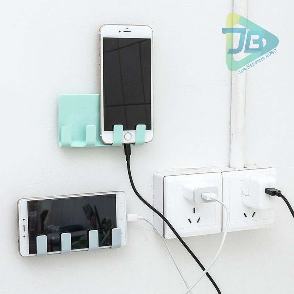 RT108 gantungan hook tempel dapur kamar mandi charger hp 4 kait serbaguna JB5610