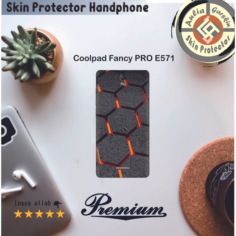 Dapat 2pcs Garskin HP Coolpad Fancy PRO E571 Motif OIU - Free Custom Motif Via Chat