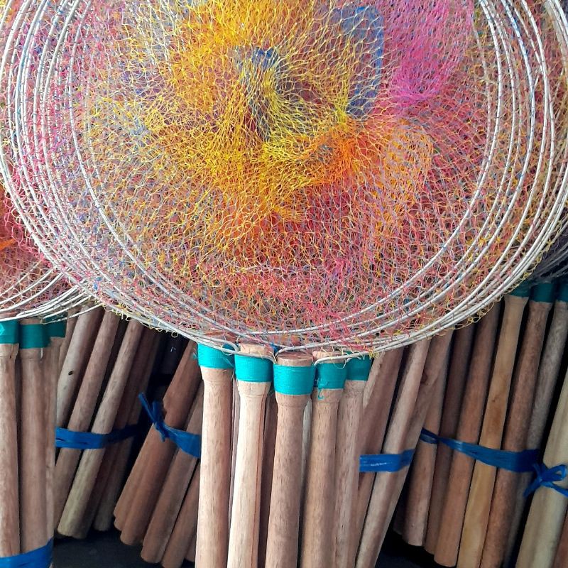 Lamit warna warni dan lamit polynet ukuran buat serok ikan