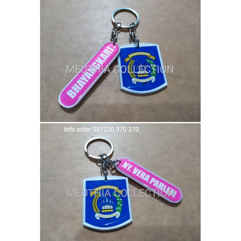 Gantungan Kunci Bhayangkari Custom