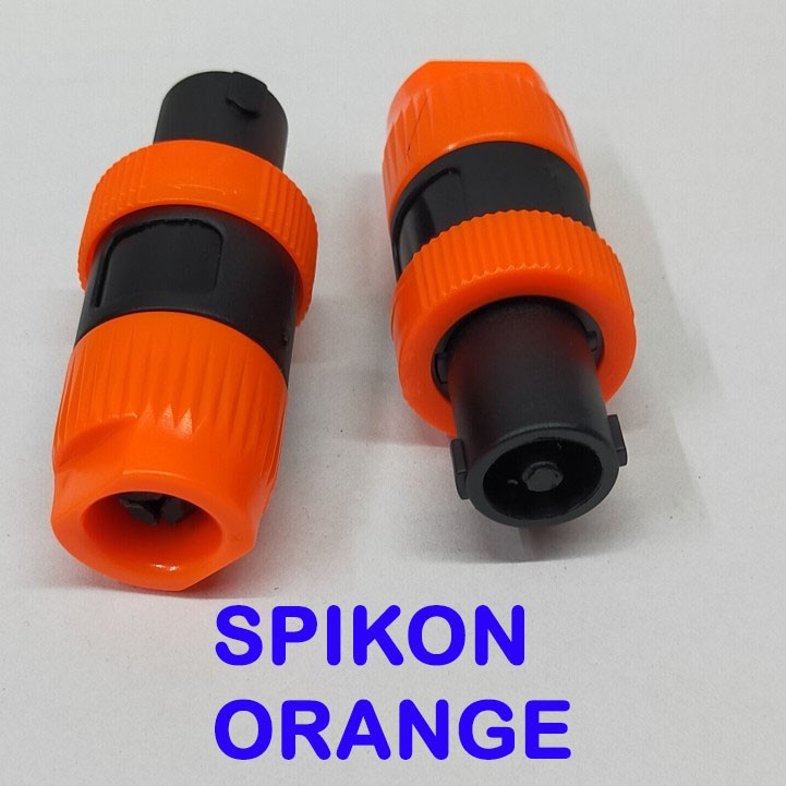 Jack Spikon ORANGE male biru original Jec Jeck Jek Speakon speaker