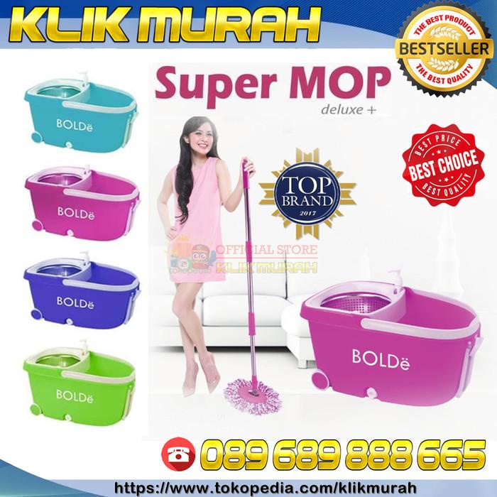 Pel | Super Mop Deluxe Plus - Alat Pel Lantai Modern Anti Pecah Asli Bolde Super Murah
