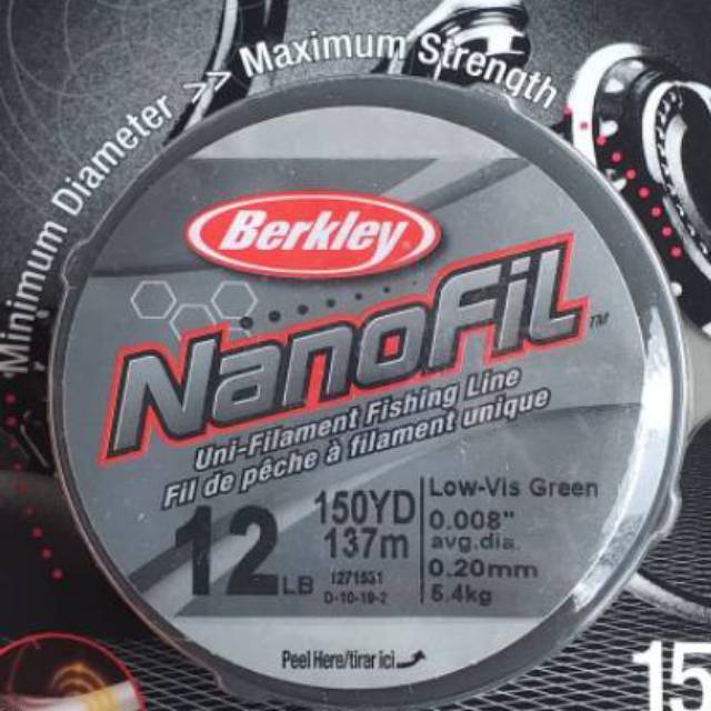 Benang nanofil Berkley 12lb