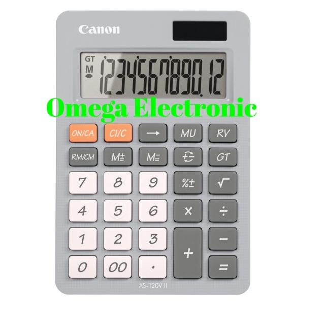 

✺ Canon Desktop Calculator AS-120V - Kalkulator Meja Warna AS 120 V - Orange ❇