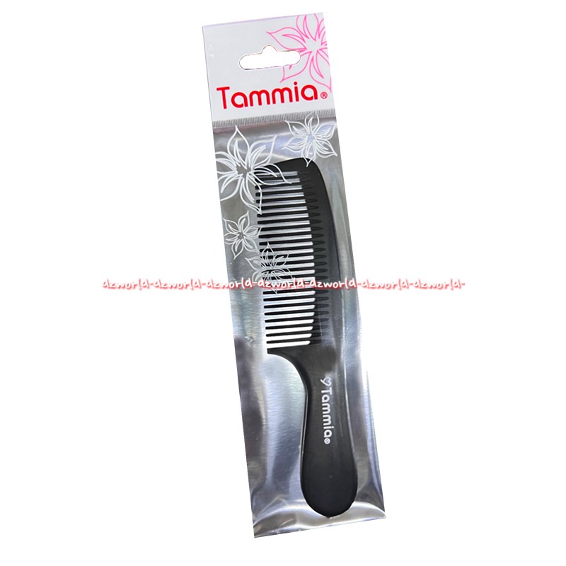 Tammia Sisir Tulang Gagang Hitam Black Comb Tamia Combs Sisir Rambut Gigi Agak Jarang Sisir Dengan Gagang Comb With Handle