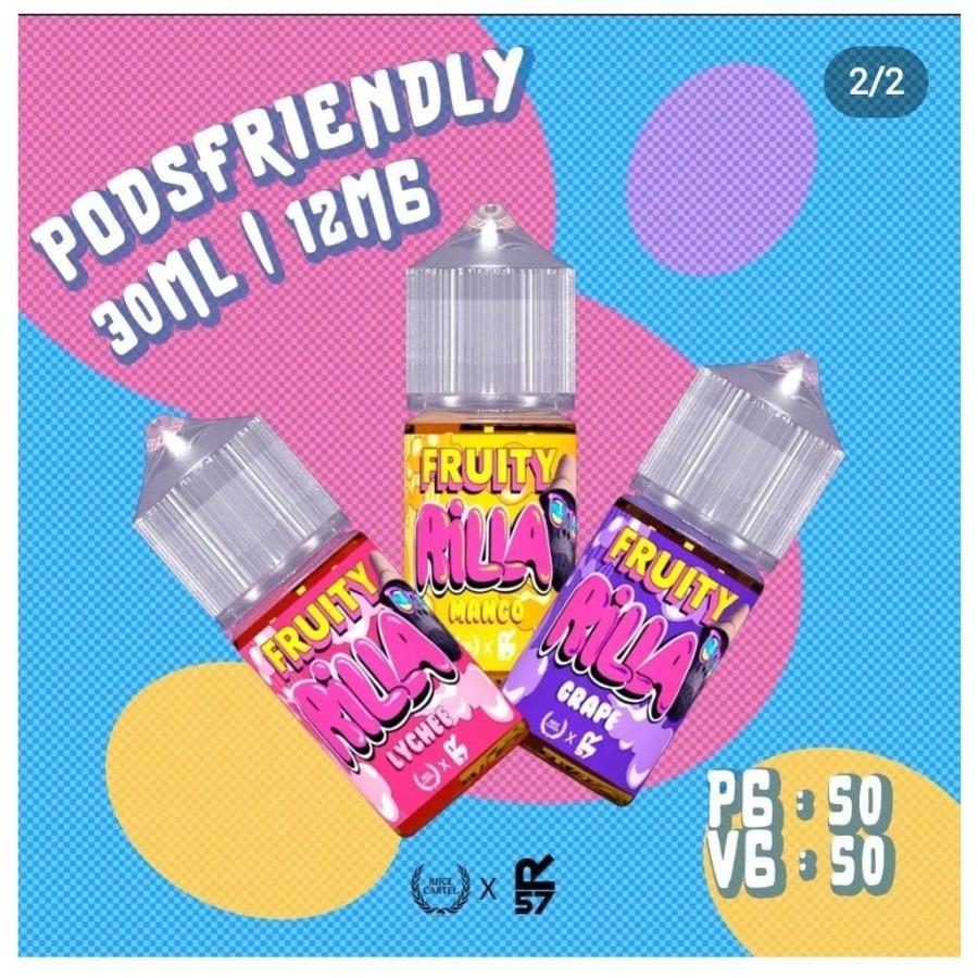 FRUITY RILLA 30ML LIQUID RILLA FRUITY SERIES PODS FRIENDLY AUTHENTIC