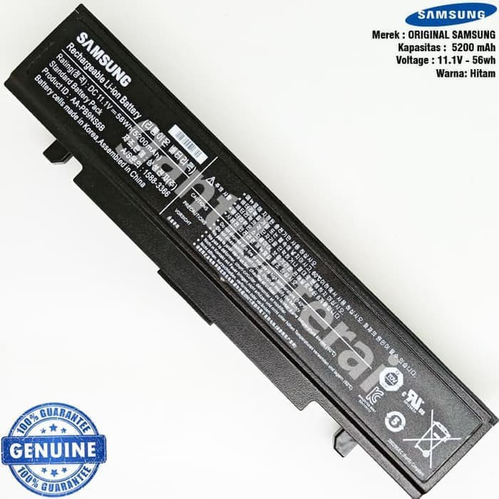 Original Baterai Samsung NP300 NP355V4X NP355E4X NP355U4X AA-PB9NC6B