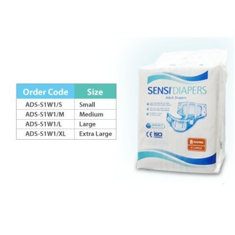 SENSI Popok dewasa Perekat / Adult diapers dewasa S12/M10/L10/XL8 - Pempers dewasa