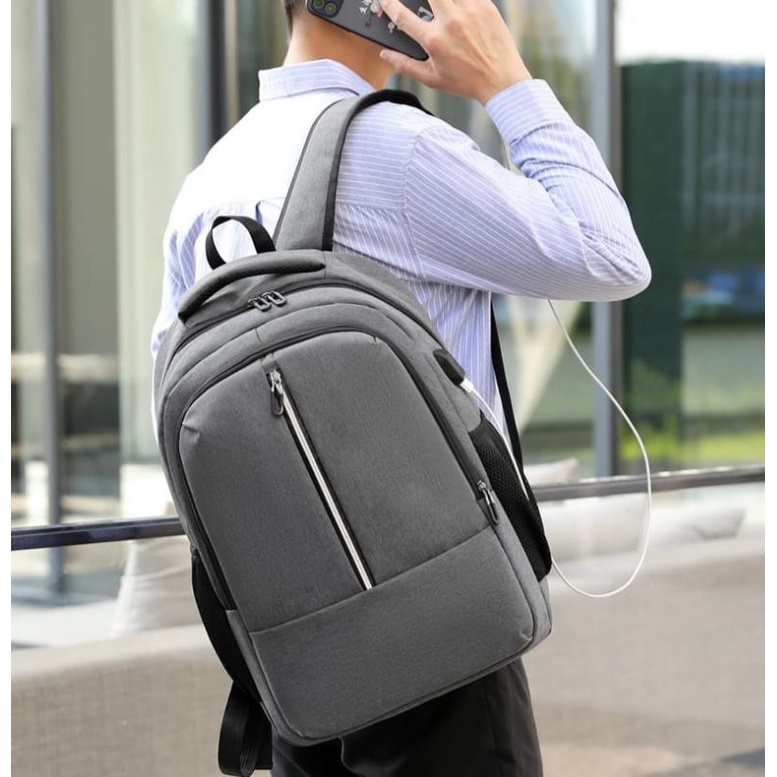 [NEW] KANOSUE RANSEL LAPTOP FORMAL USB CHARGER KS4038 IQ
