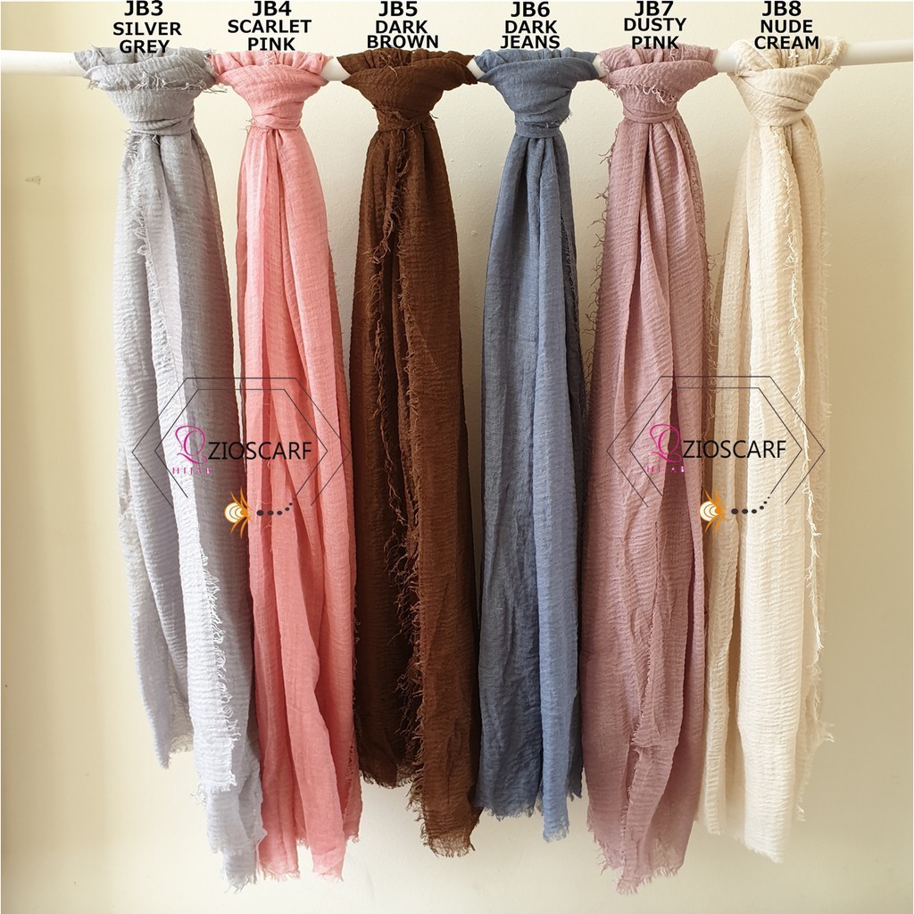 PASHMINA CRINKLE SHAWL PREMIUM / JILBAB PASMINA CRINKLE / HIJAB CRINCLE - A39