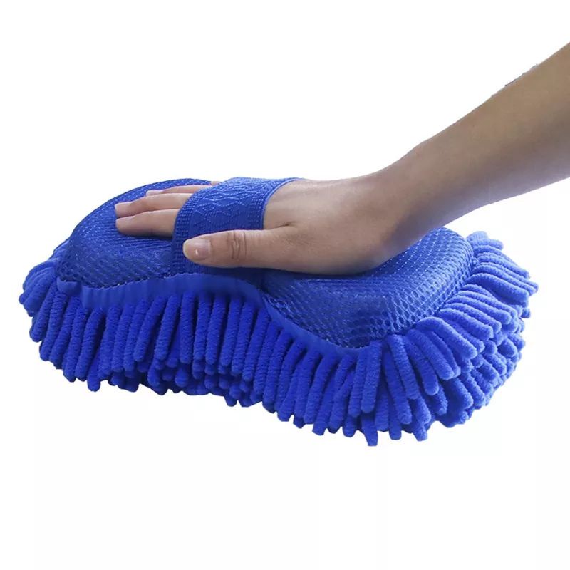 Lap Microfiber Busa Cuci Pembersih Kaca Mobil - Big Blue