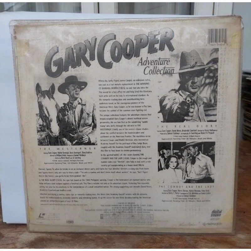 Kaset Laser disc Gary Cooper