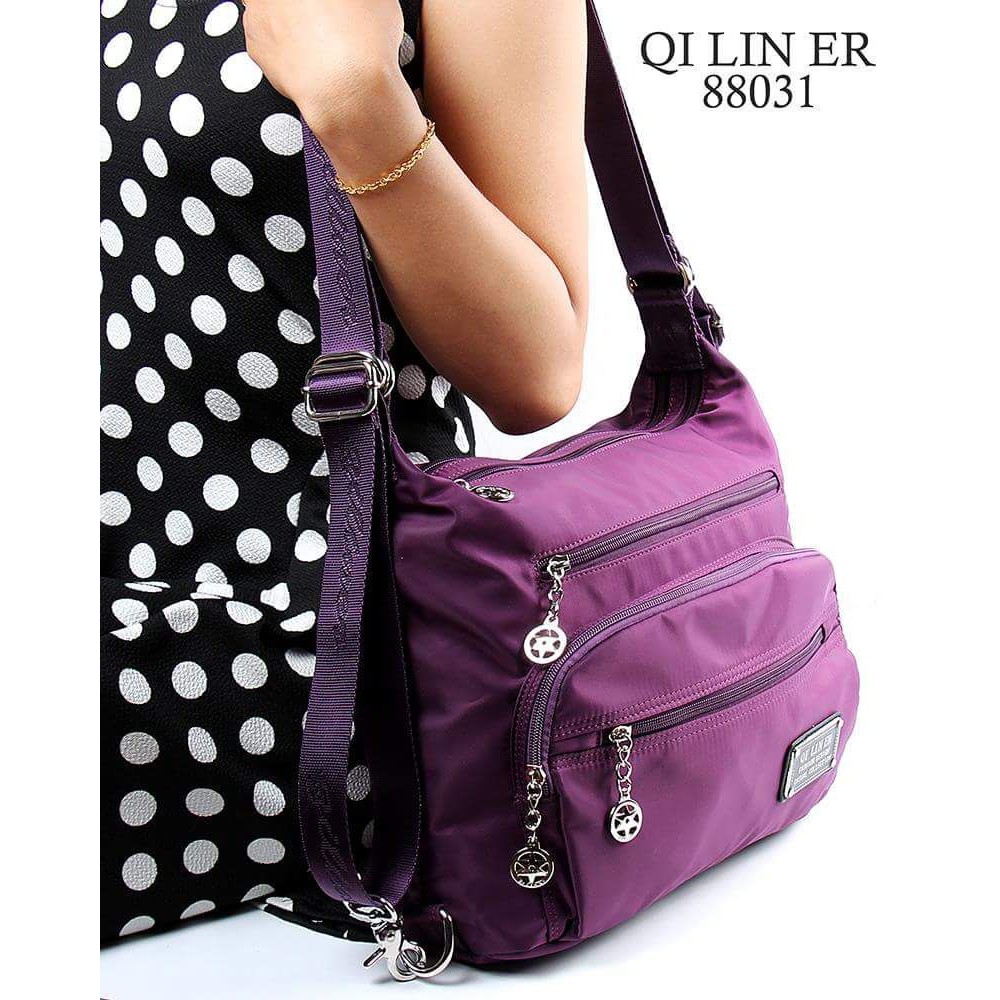 Qi Lin Er 88031 Multifungsi || Tas Qi Lin Er Multifungsi || Bisa Selempang Dan Ransel
