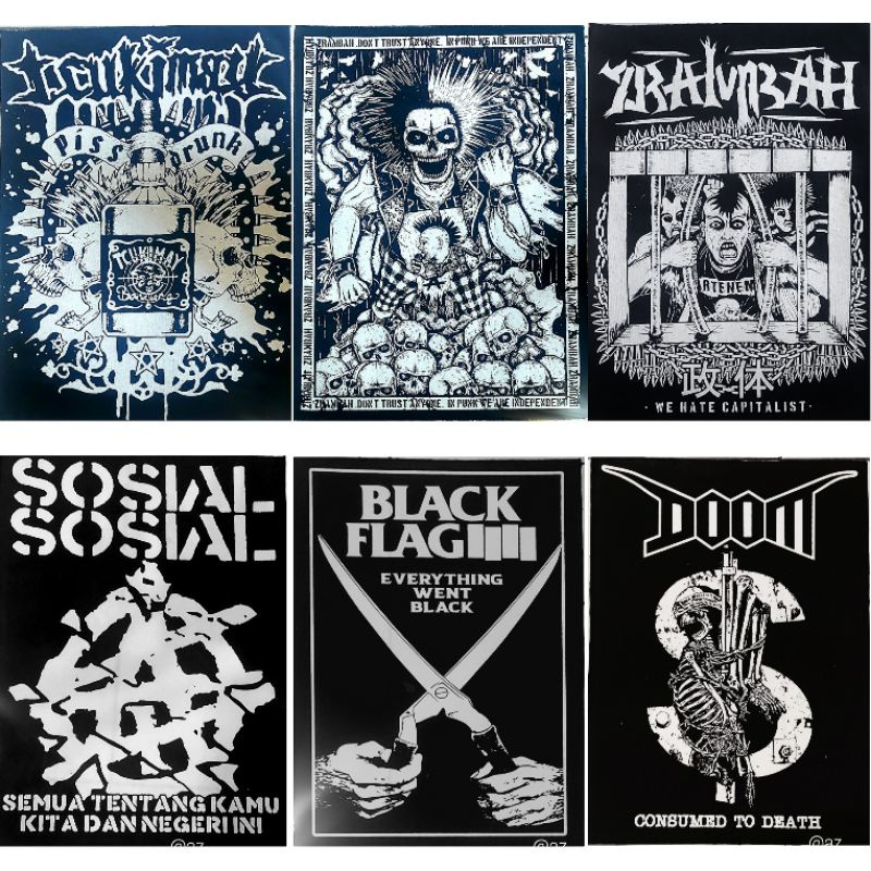 BACKPACTH BAND EMBLEM PUNGGUNG EMBLEM MUSIK EMBLEM PUNK