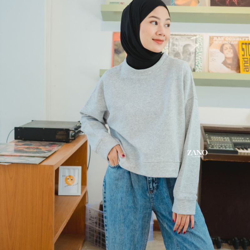 ZANO BASICS Sweater Crop Abu Davine Alze