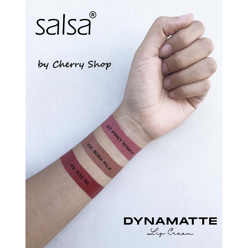 [12 WARNA] [TRANSPROOF] [BPOM] Salsa Dynamatte Lip Cream 5GR