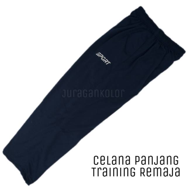 Celana Panjang Training Anak Remaja Polos Kaos Babby Terry -BT.TRN.SMP