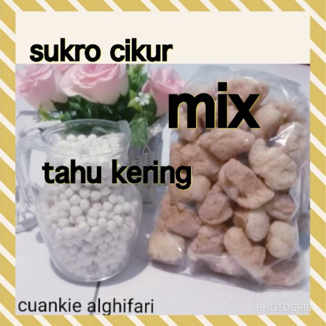 Paket hemat 2 mix sukro cikur &amp;tahu kering,