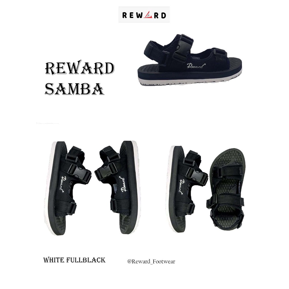 SANDAL GUNUNG PRIA TERBARU REWARD SAMBA PREMIUM SOL PUTIH