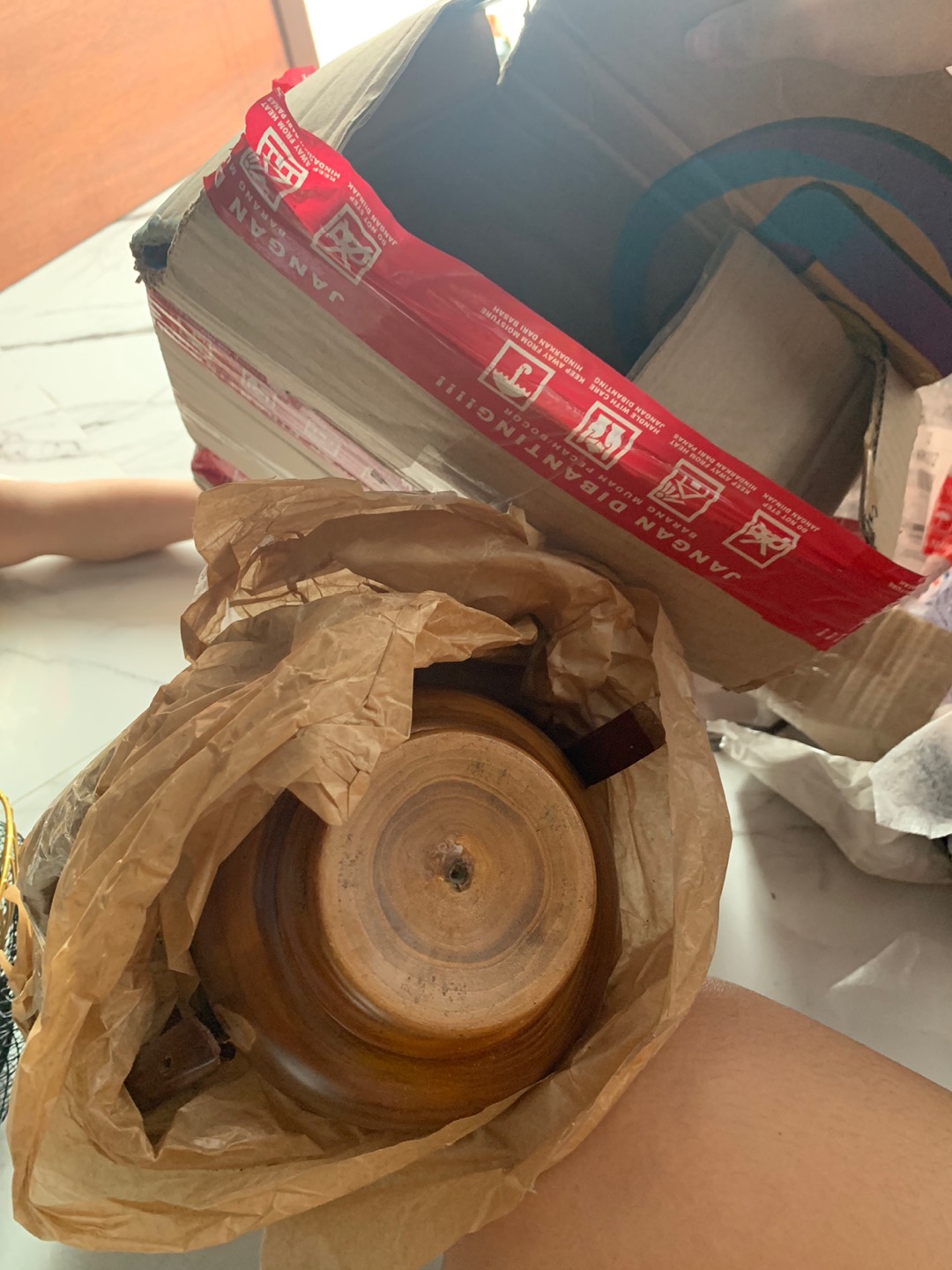 Teko Kayu Jati Model B Set 2 + 1