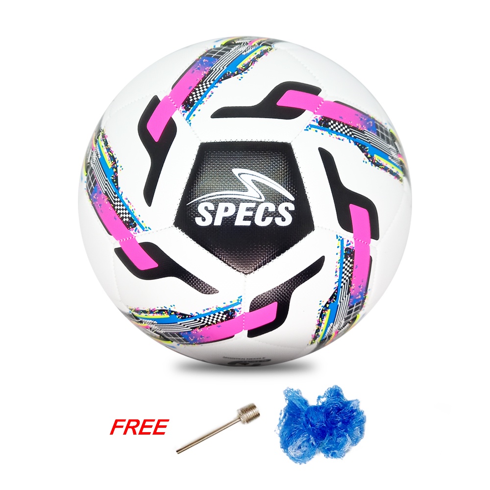 BOLA SEPAK SPECS / BOLA SOCCER SPECS PATRIOT FRACTAL PACK FB BALL - WHITE / ELECTRIC