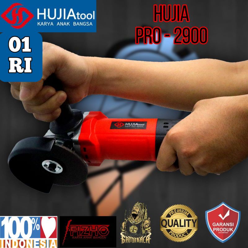 Mesin gerinda hujia pro2900 slim edition Gurinda angle grinder serkel sirkel potong besi kayu kerami