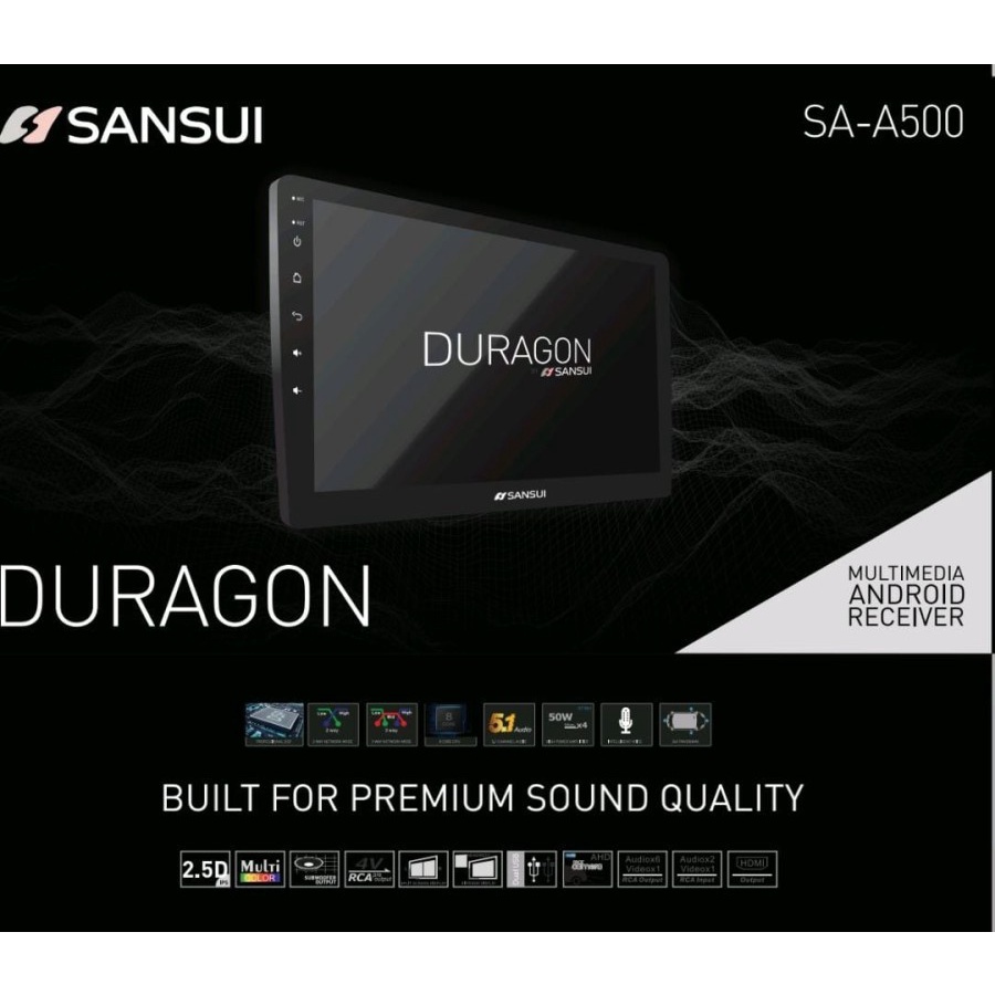 Head Unit Sansui Duragon Tape Android 9 Inch