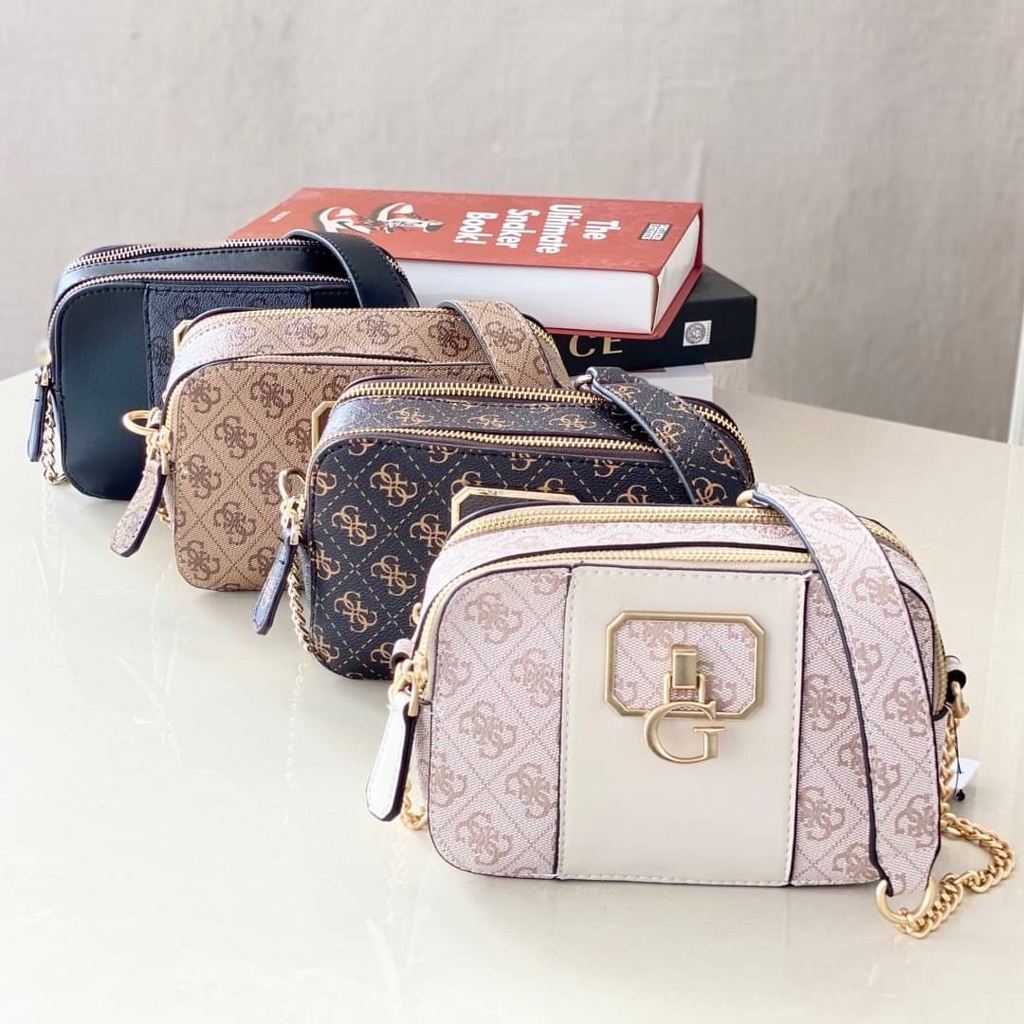 TAS WANITA| TAS GUESS NOELLE CAMERA BAG GB569|TAS SELEMPANG WANITA IMPORT ORIGINAL BRANDED