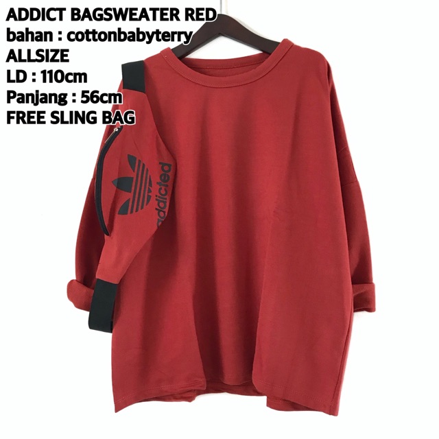 ADDIICT BAGSWEATER RED VINCSHOP VINC_id