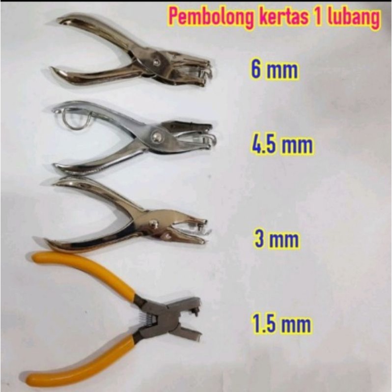 

Pemborong kertas satu lubang one hole PUNCH puncher 1,5 3 4 5 6 mm