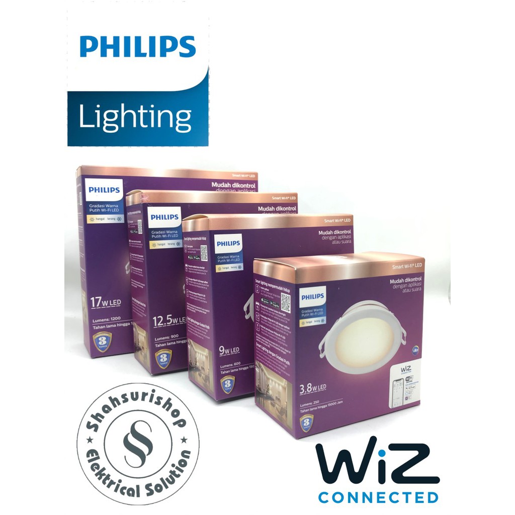 LAMPU PHILIPS DOWNLIGHT LED 12,5W 12,5 WATT SMART WIFI TUNEABLE WHITE