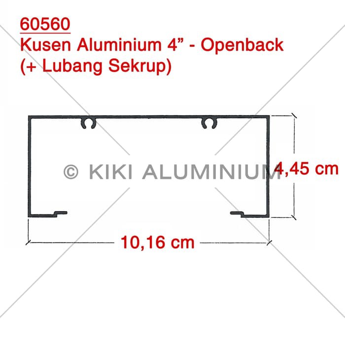 Kusen Aluminium 4 60560 Merk Alexindo Pjg 6 Meter Silver Shopee Indonesia