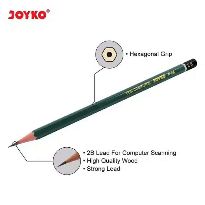 Pensil 2B Joyko Hijau