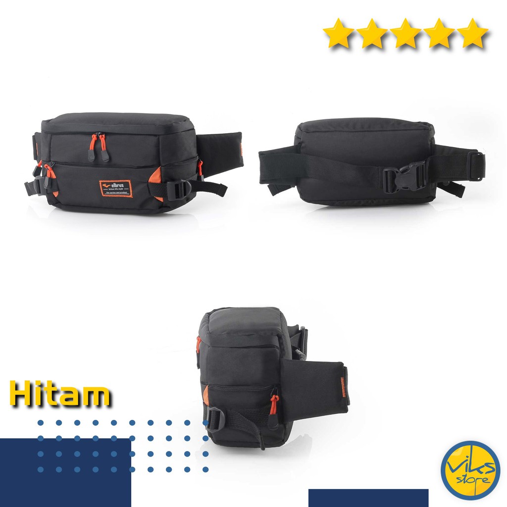 Tas Pinggang Pria Cowok Elbrus Tas Sunmori Original Selempang Waistbag Besar Casual Premium Multifungsi Lokal