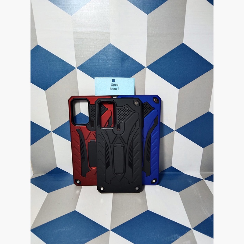OPPO Reno 6 Phantom Series Stand Iron Hardcase Spigen touch armor case Robot