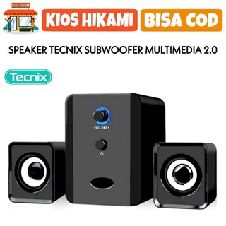 SPEAKER SUBWOOFER TECNIX SPK-S080 2.1 CHANNEL BASS ORIGINAL JACK AUDIO + USB POWER Murah COD
