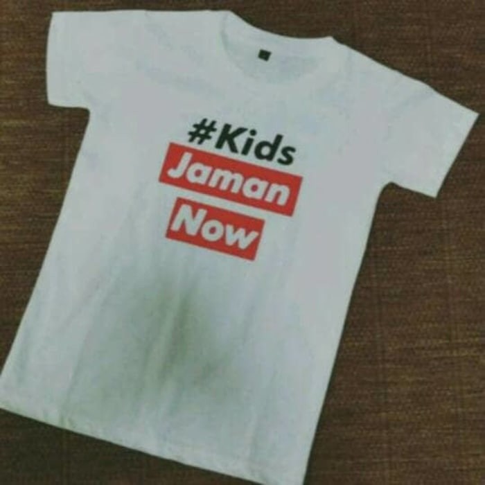 Kaos Tshirt Baju Combed 30S Distro Kids Jaman Now