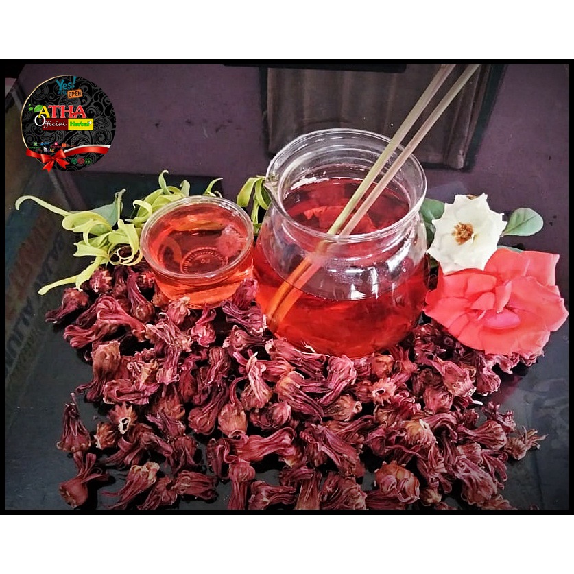 

Wedang uwuh bunga Rosella dengan rempah rempah premium