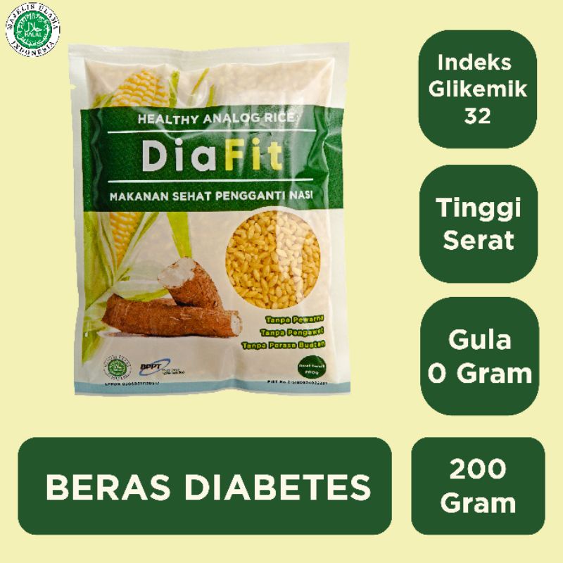 

Diafit Healthy Analog Rice - 200g - Beras Diabetes