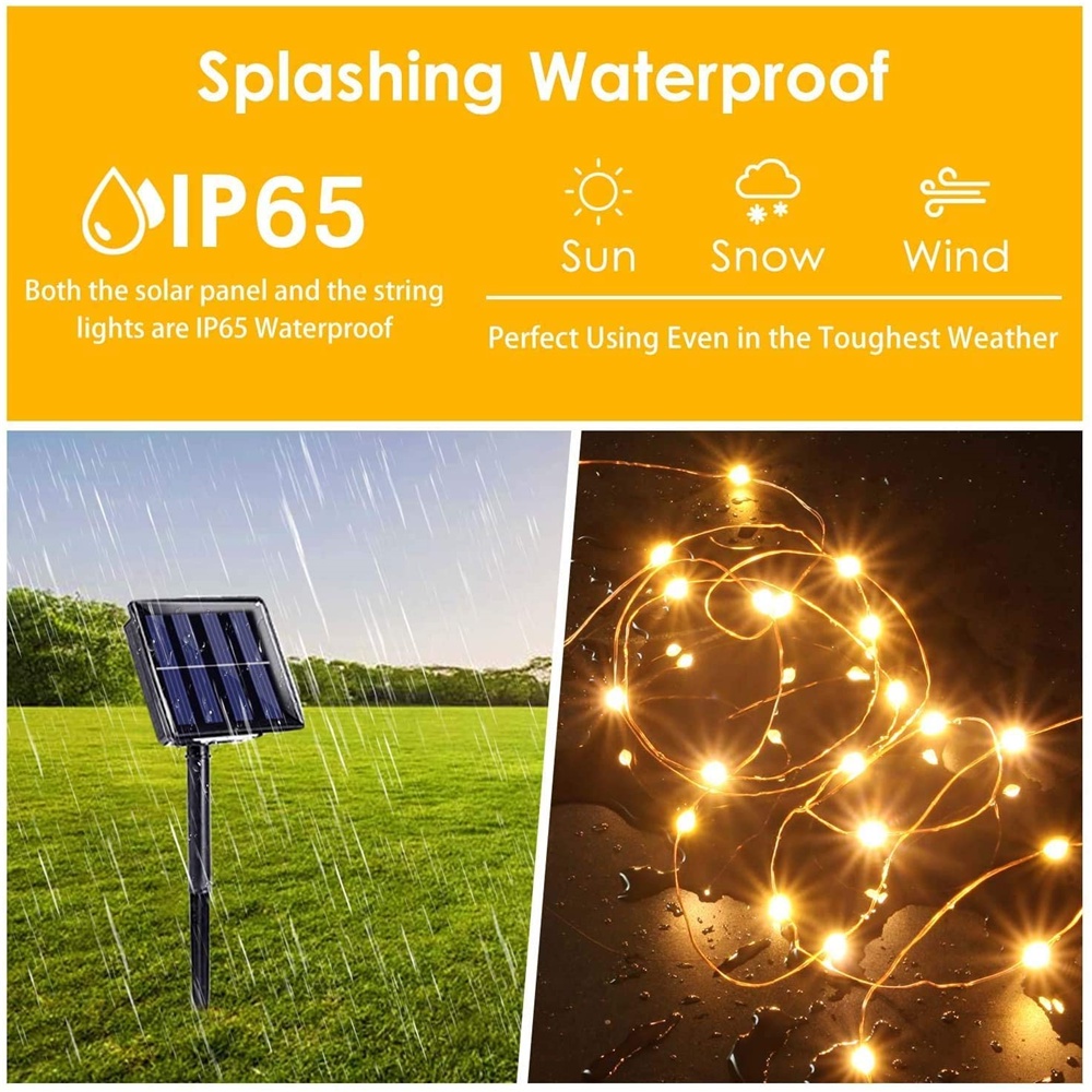 [Readt Stock] Lampu Tumbler 12M/22M Lampu Hias 17 Agustus Kelap Kelip Lilit Pohon Outdoor Lampu Hias Tenaga Surya Sensor Cahaya Otomatis On Off Waterproof
