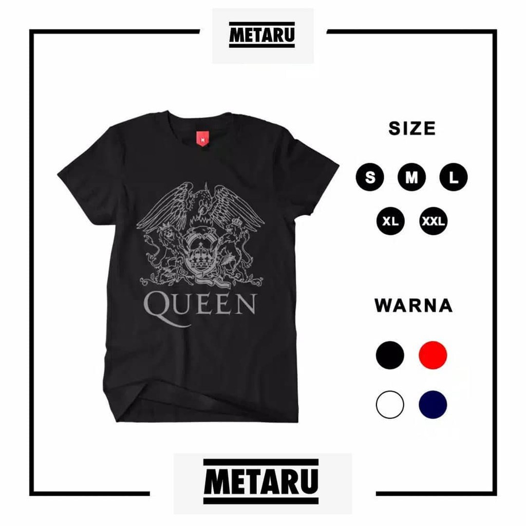Kaos band QUEEN / T-shirt band QUEEN / Kaos distro band QUEEN