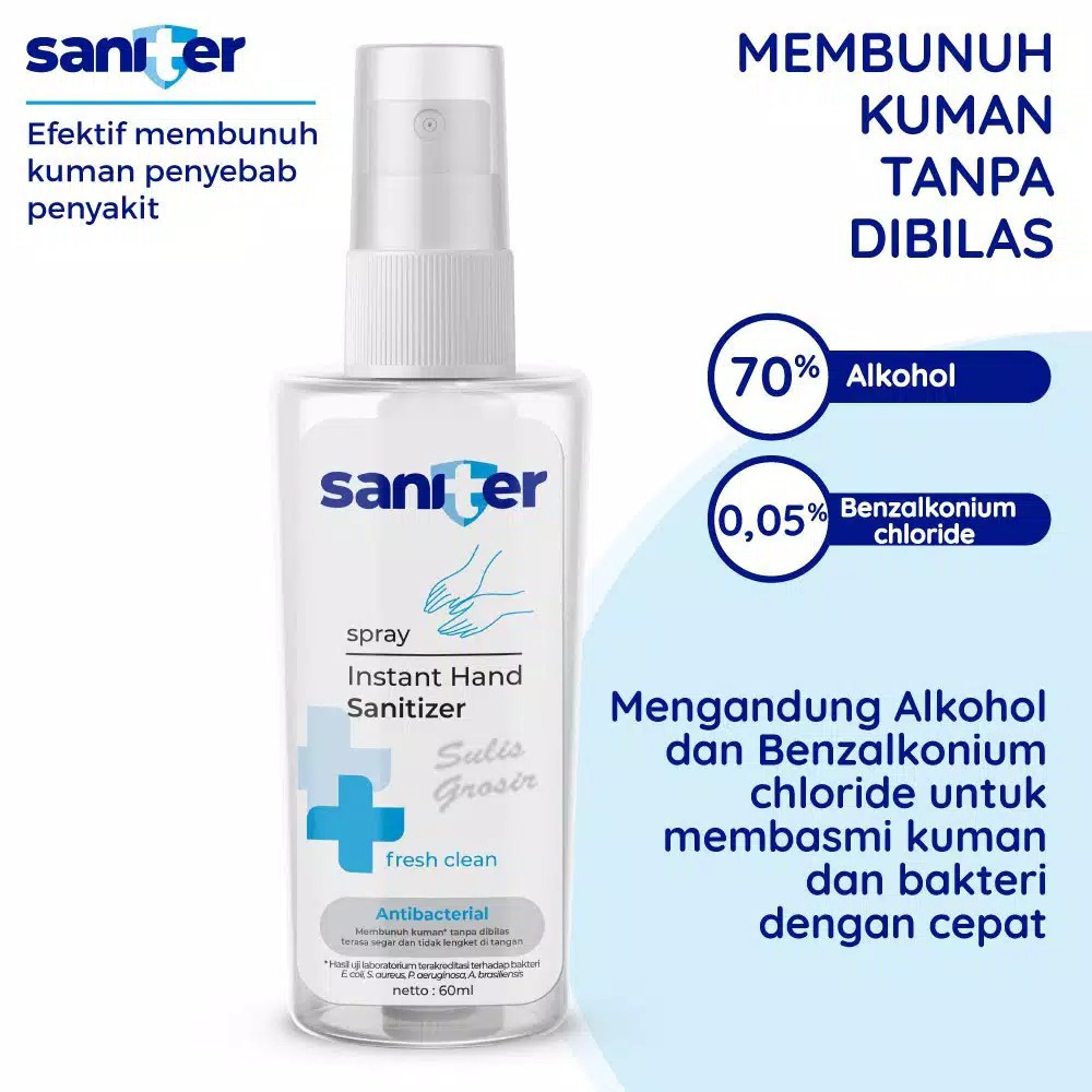 Saniter Hand Sanitizer spray 60 ml