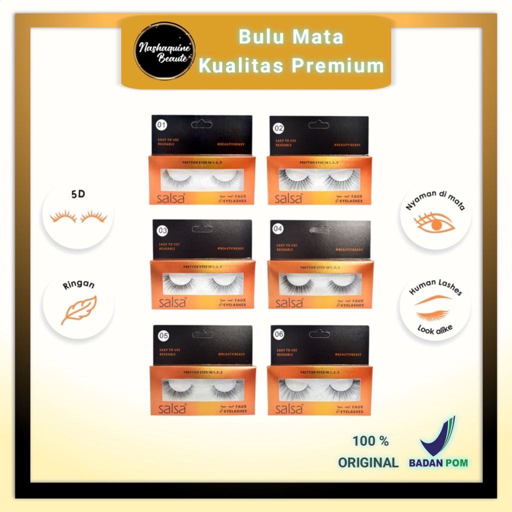 SALSA Faux Eyelashes - Bulu Mata Palsu Premium